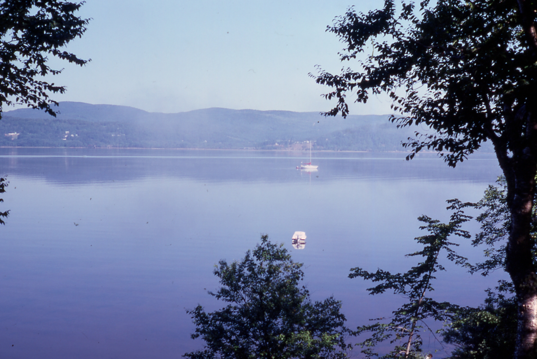 DickHarrison_1985 08 #006 Calm Cottage River View