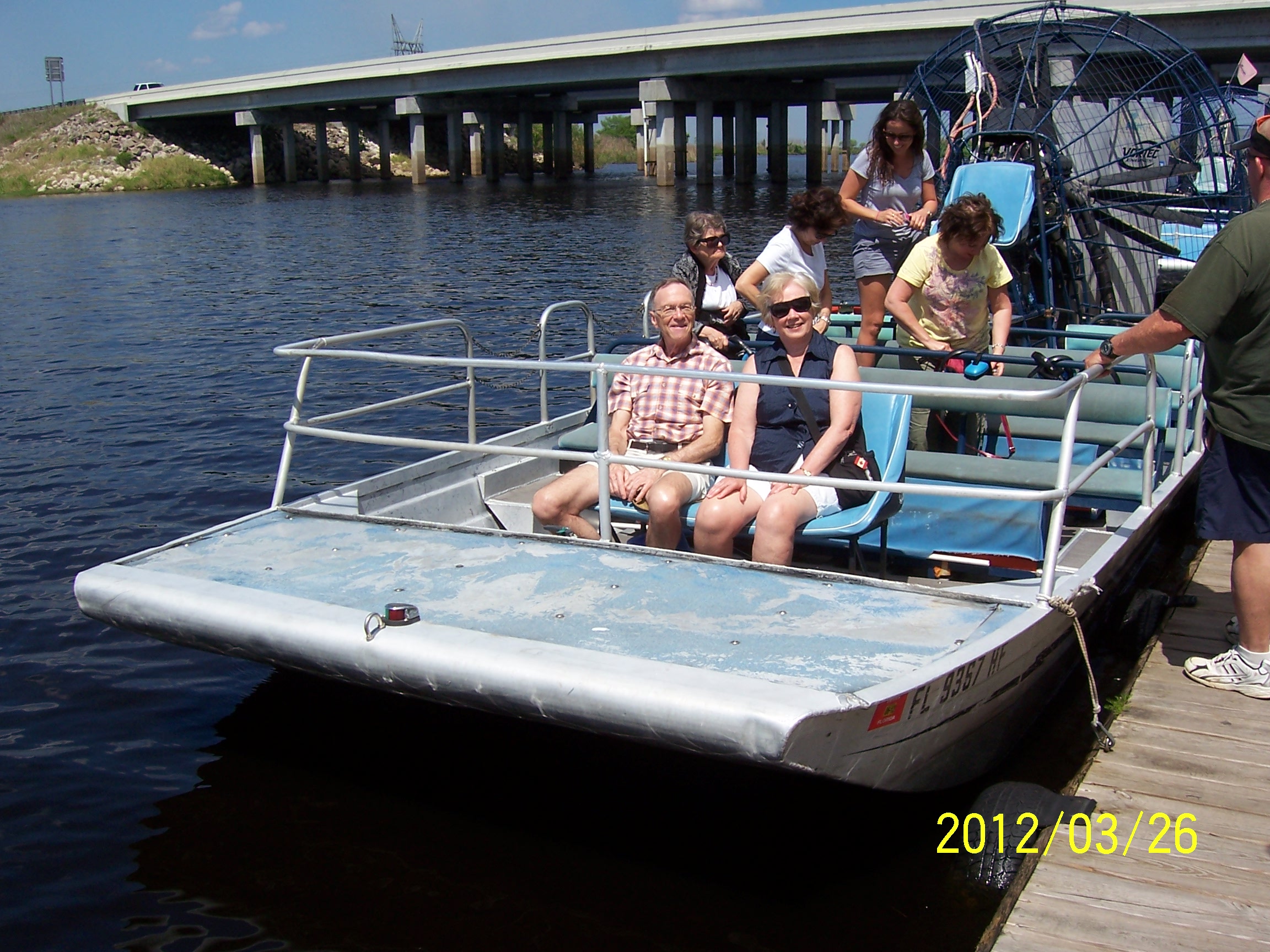 2012 03 26 17 Air Boat Ride - Dick, Sue