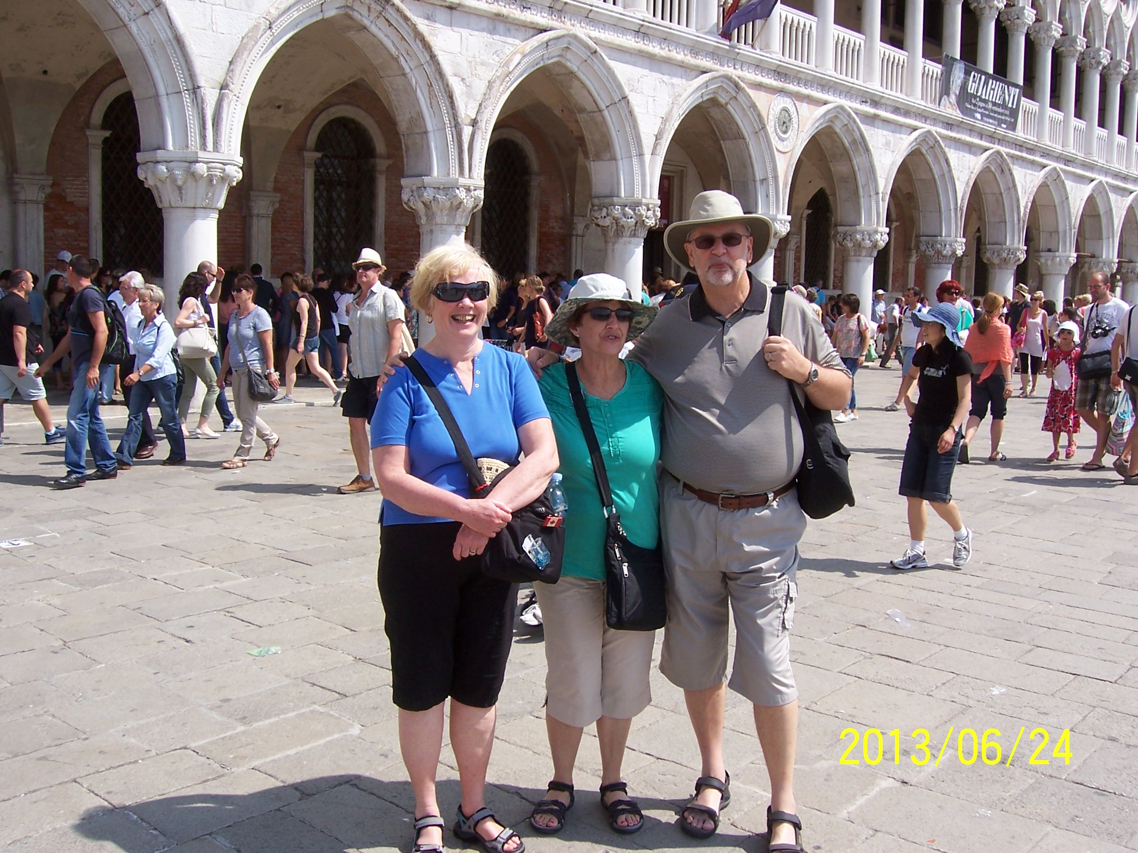 2013 06 24 13 Venice - St. Mark's Square - Sue, Hazel, Bob