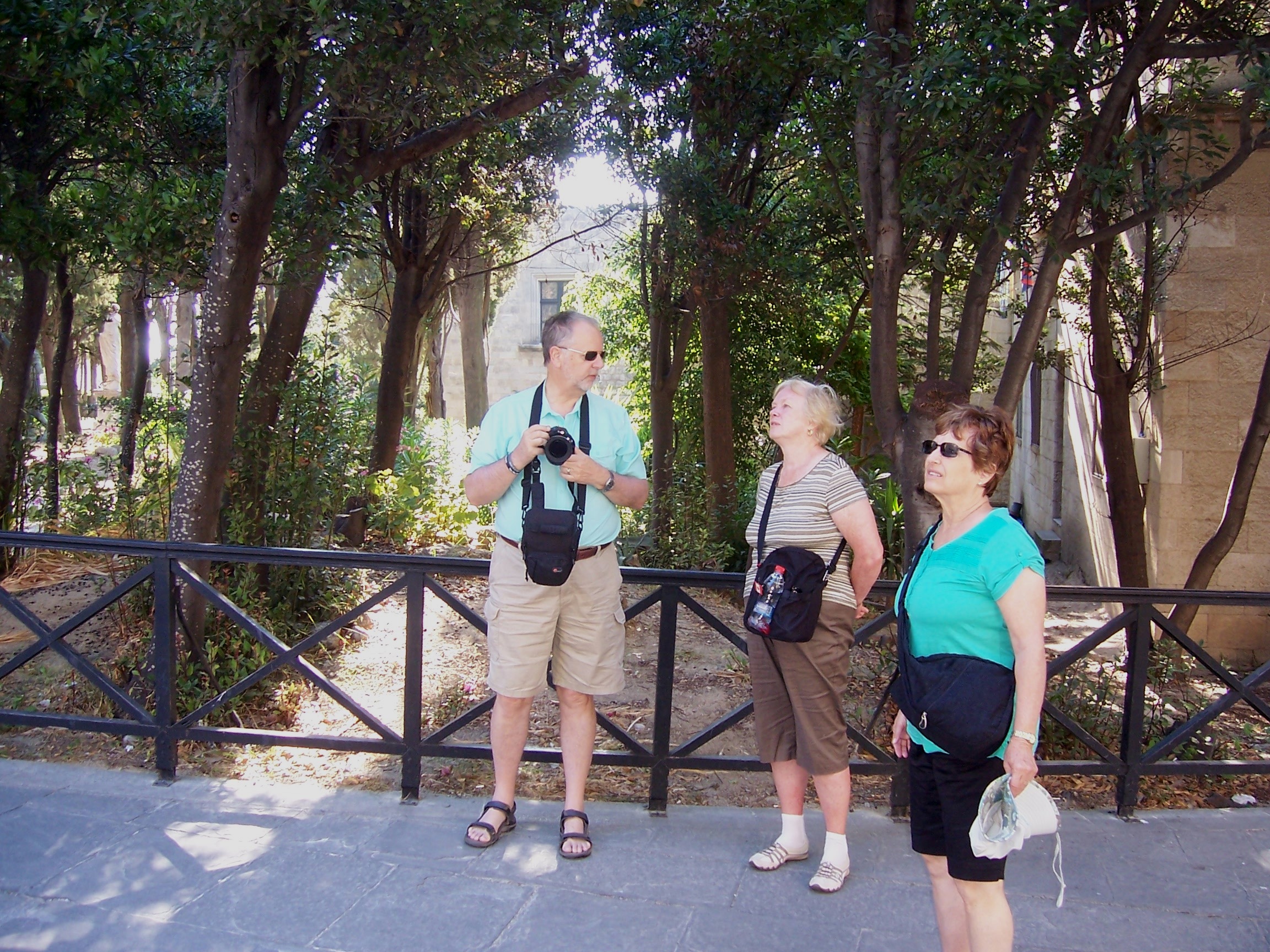 2013 07 03 03 Rhodes - Old Town, Greece - Bob, Sue, Hazel